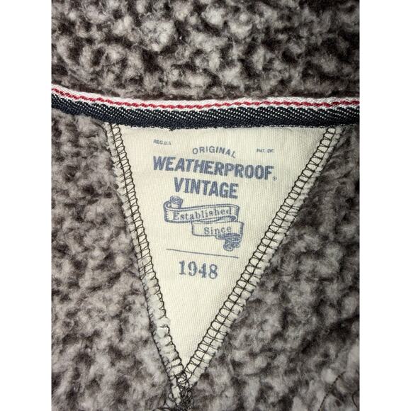 Weatherproof Vintage Sherpa Fleece Quarter Zip Pullover Men’s M Soft - Picture 3 of 9
